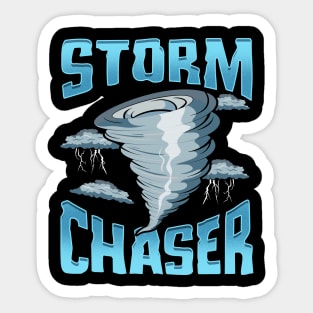 Cute Storm Chaser Severe Weather Tornado Obsessed Sticker